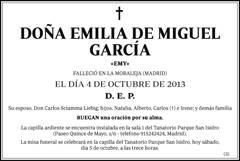Emilia de Miguel García